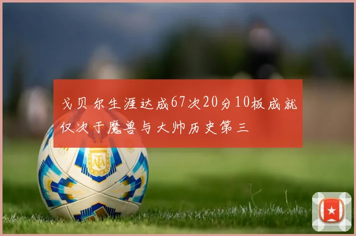 戈贝尔生涯达成67次20分10板成就仅次于魔兽与大帅历史第三